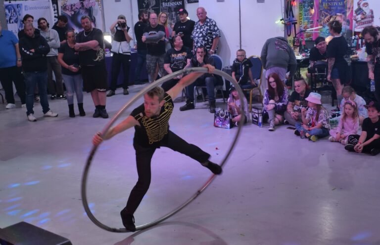 hire a Cyr wheel performer