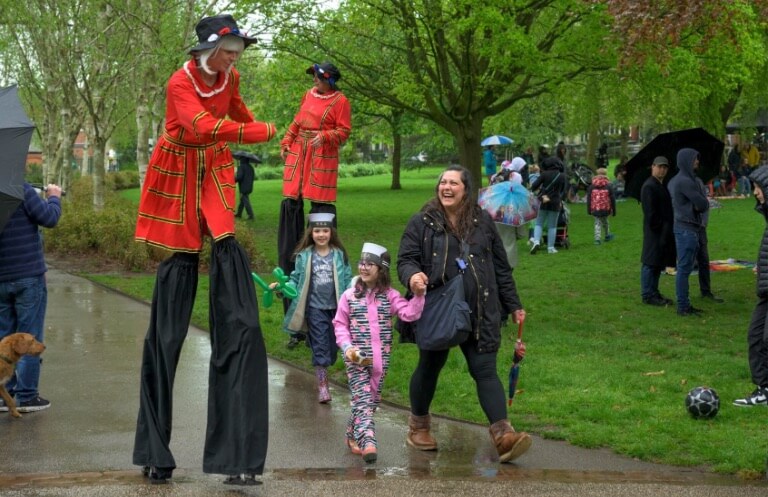 Stilt Walking Beefeaters for monarchy events